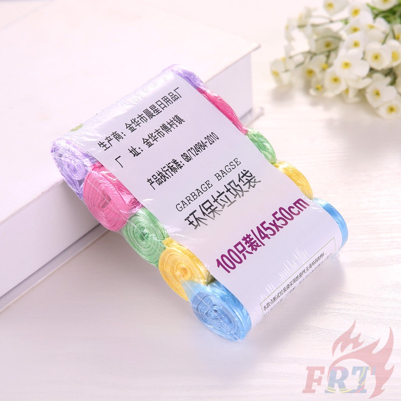 Bộ 5 cuộn / 100 cái túi đựng rác 45 * 50cm