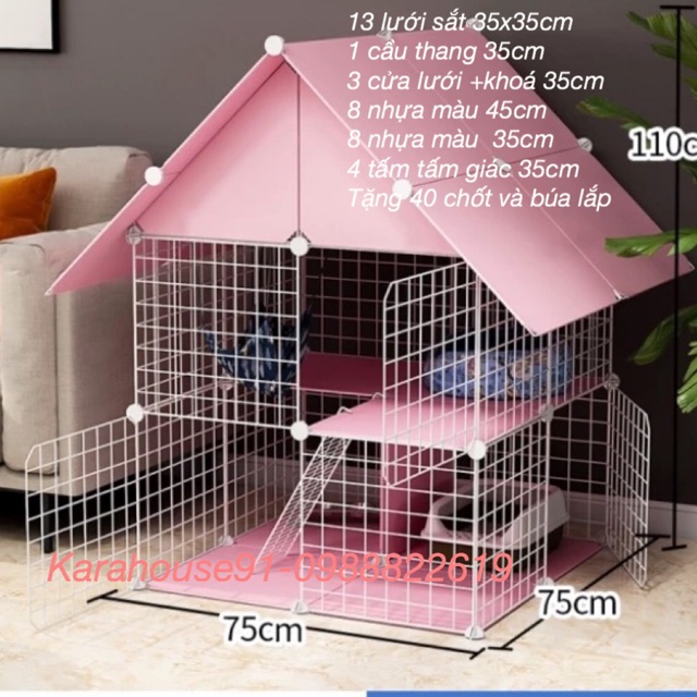 chuồng chó mèo siêu tiện ích. chuồng quốc dân