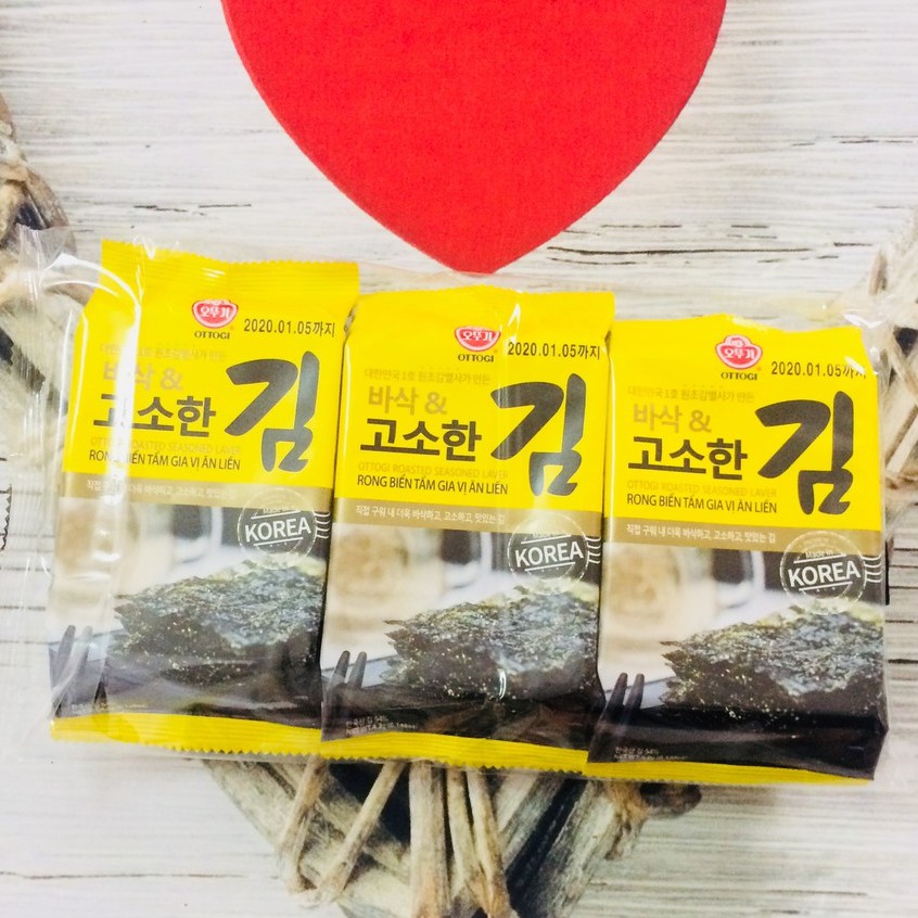 LỐC 3 GÓI RONG BIỂN ĂN LIỀN OTTOGI