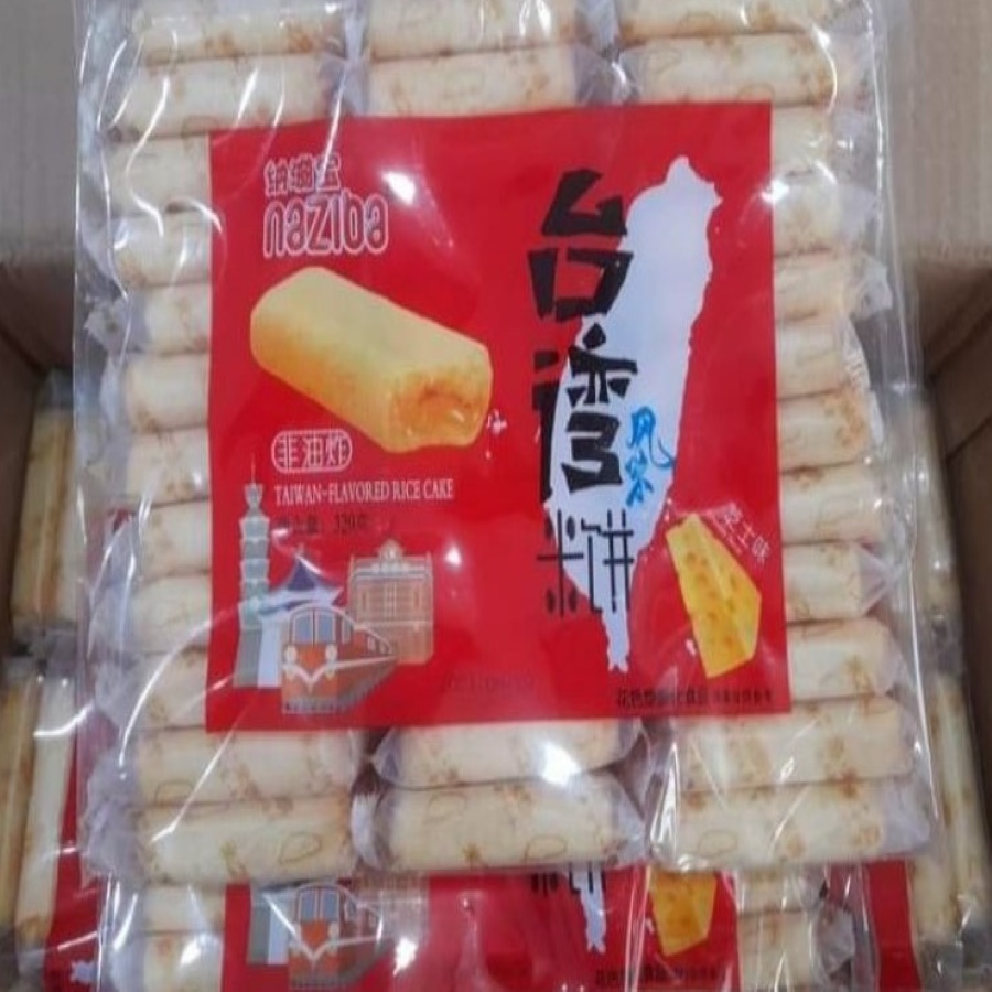 🧀 Bánh Gạo Cuộn Naziba VỊ Phô Mai - Vị Trứng Muối - Vị Bắp 320gr