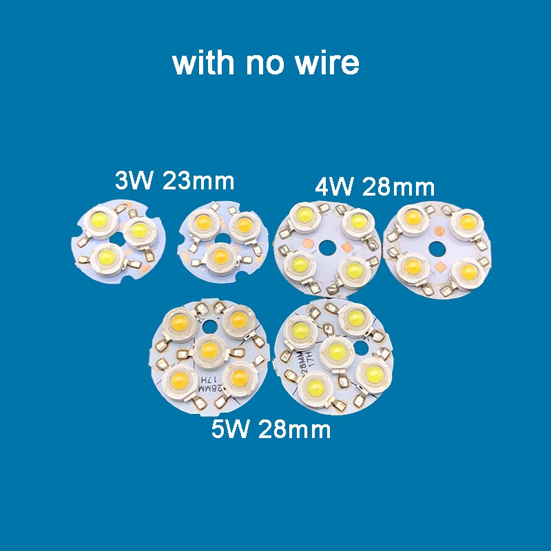 Bộ 2 Đèn LED 3W 4W 5W Ánh Sáng Trắng Ấm