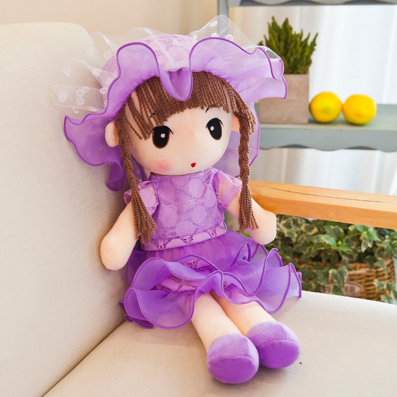 Gấu Bông Búp Bê Váy 3 Tầng Ren Chất Liệu Hàn Quốc Bền Đẹp Màu Đỏ