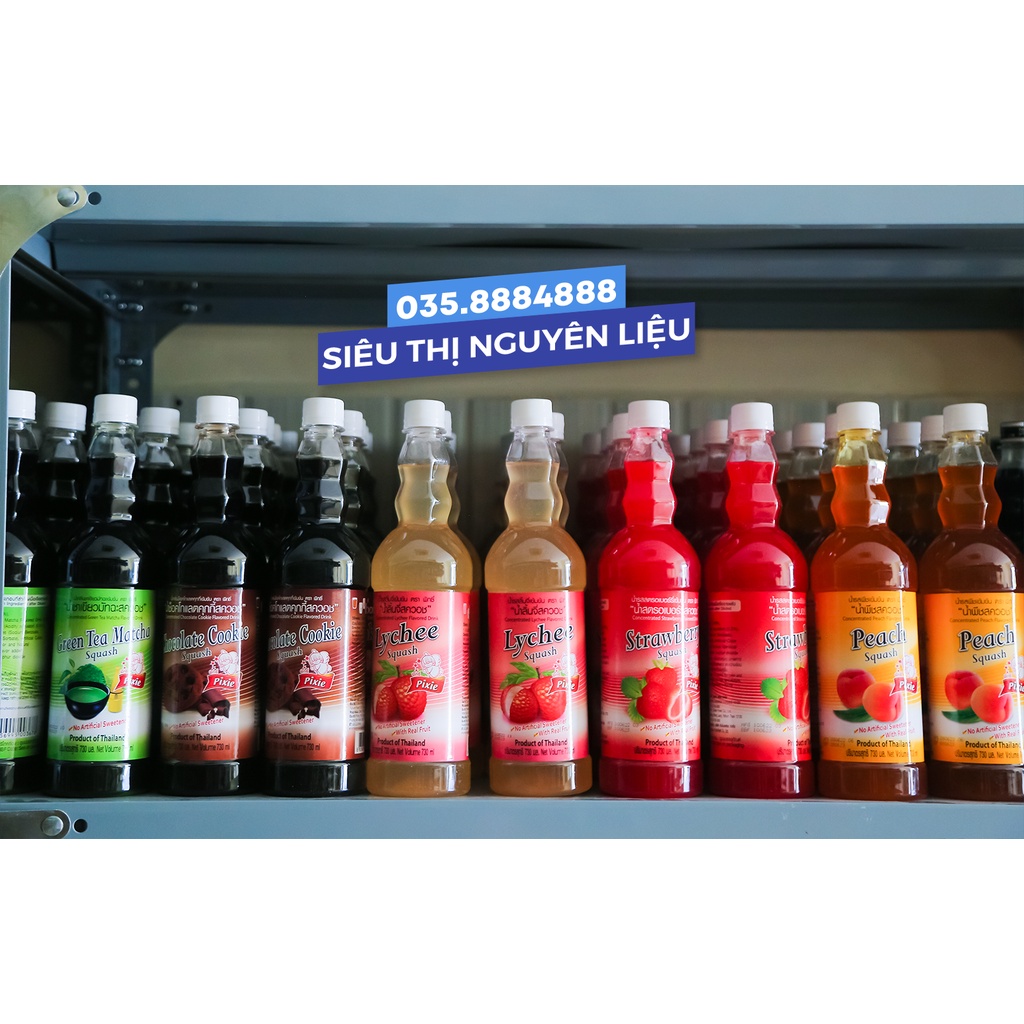 Siro Thái Pixie đủ hương Chai 730ml