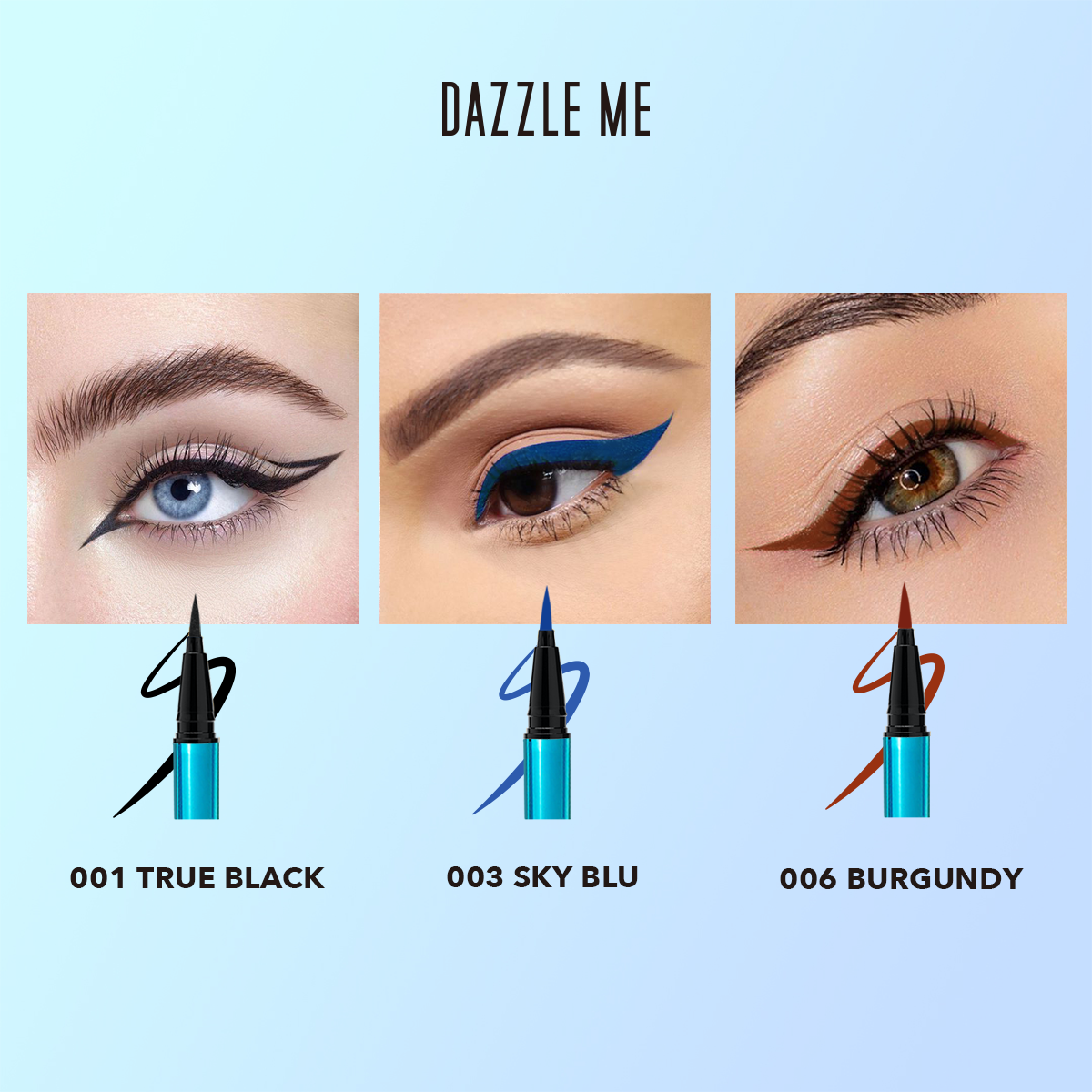 DAZZLE ME Flyliner Rainbow Colorful Waterproof Eyeliner 1g | BigBuy360 - bigbuy360.vn