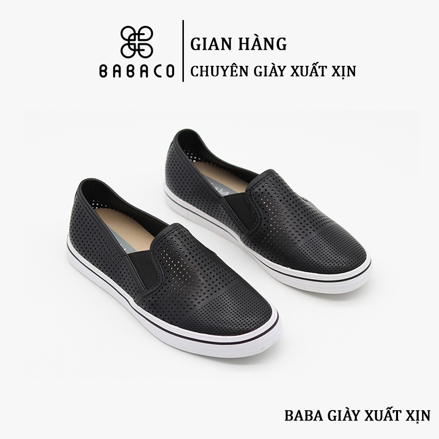 (Mã BABA975 Giảm Thêm 50%) Giày Lười Nữ Slip-on bAimée & bAmor Đế Bằng Viền Kẻ Dáng Loafer Culaze Thời Trang Công Sở 975