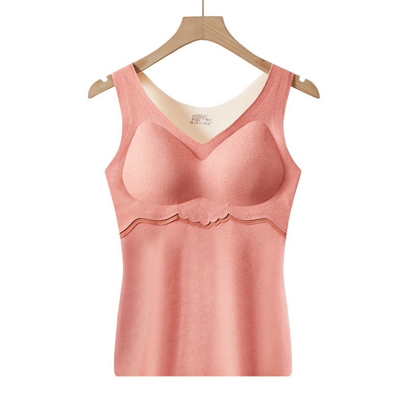 Áo Lót Nhung Hai Mặt Không Đường May Giữ Ấm Mùa Thu Đông Mới Cho Nữ