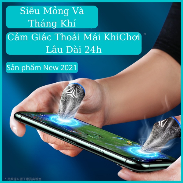 Bao tay chơi game Memo sợi bạc cao cấp 2 ngón, găng tay chống mồ hôi tay hiệu quả Memo