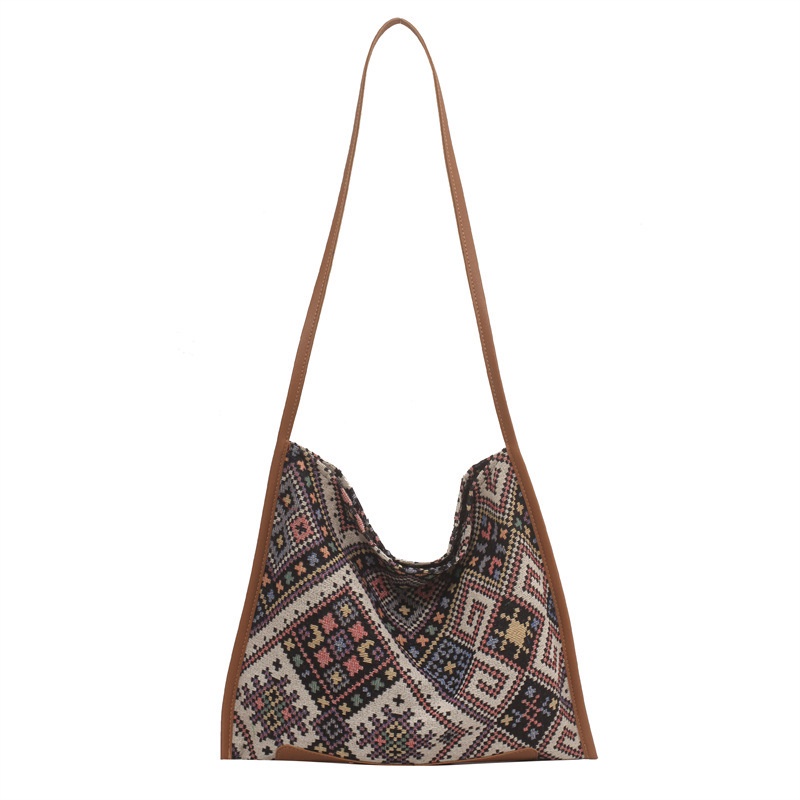 Túi Xách Vải Canvas Phong Cách Bohemian Cổ Điển Thời Trang Mùa Hè 2022 Cho Nữ