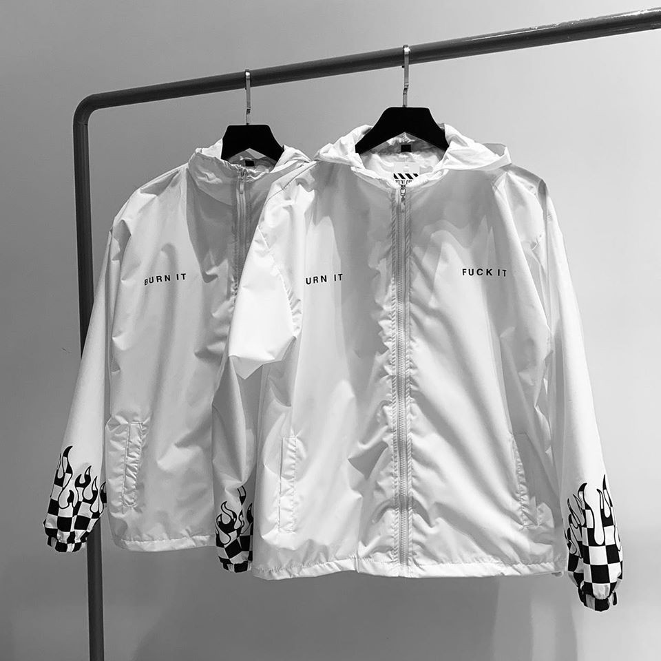 Áo khoác dù caro tắng phong cách unisex - kèm ảnh thật (gin store)