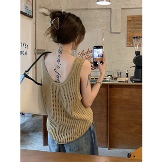 Áo ba lỗ len mỏng