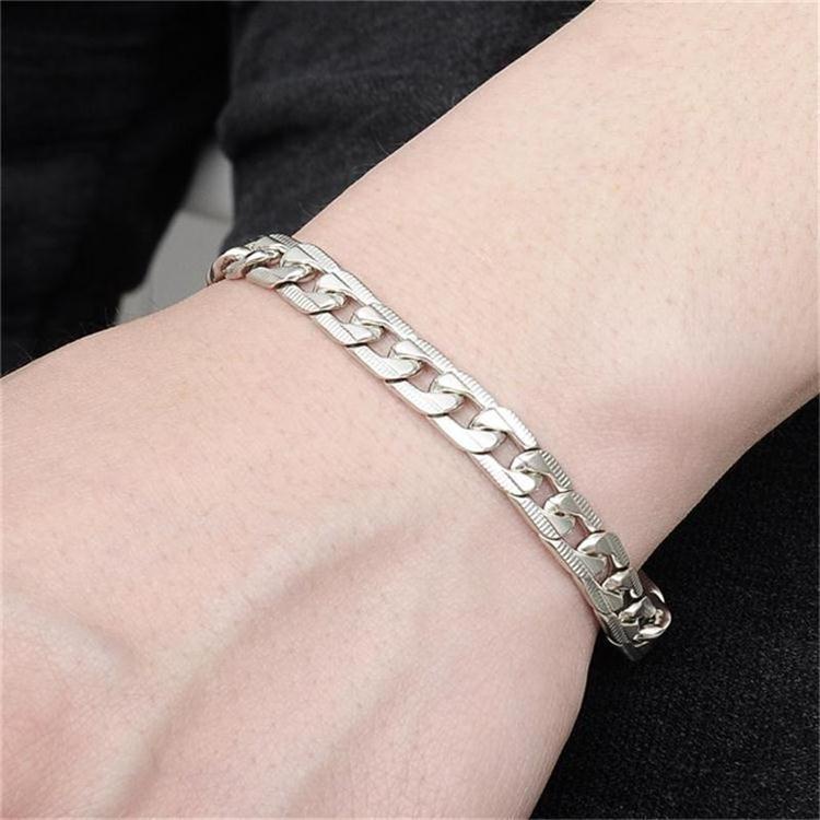 Vòng Tay/Vòng Tay Bằng Bạc 925 Chính Hãng Có Thể Điều Chỉnh/Trang Sức Thời Trang Cho Nam