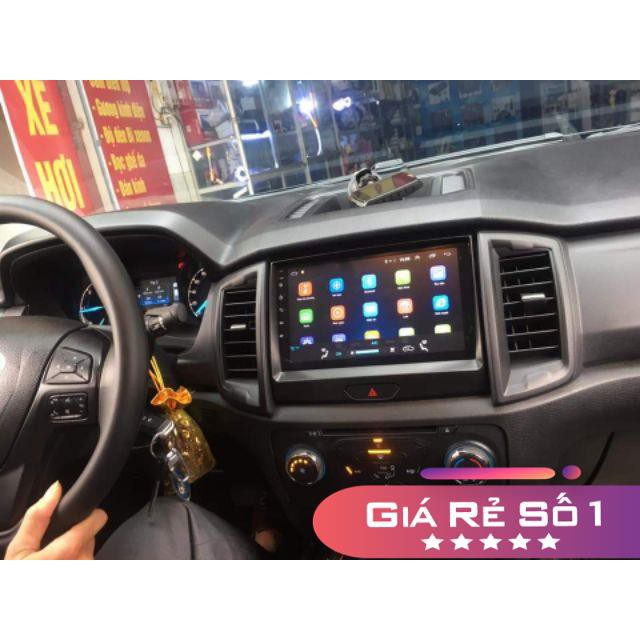 Màn hình Android 10 inch cắm sim 4G cho Ford Ranger 2018-2019 có canbus hiển thị thông tin xe