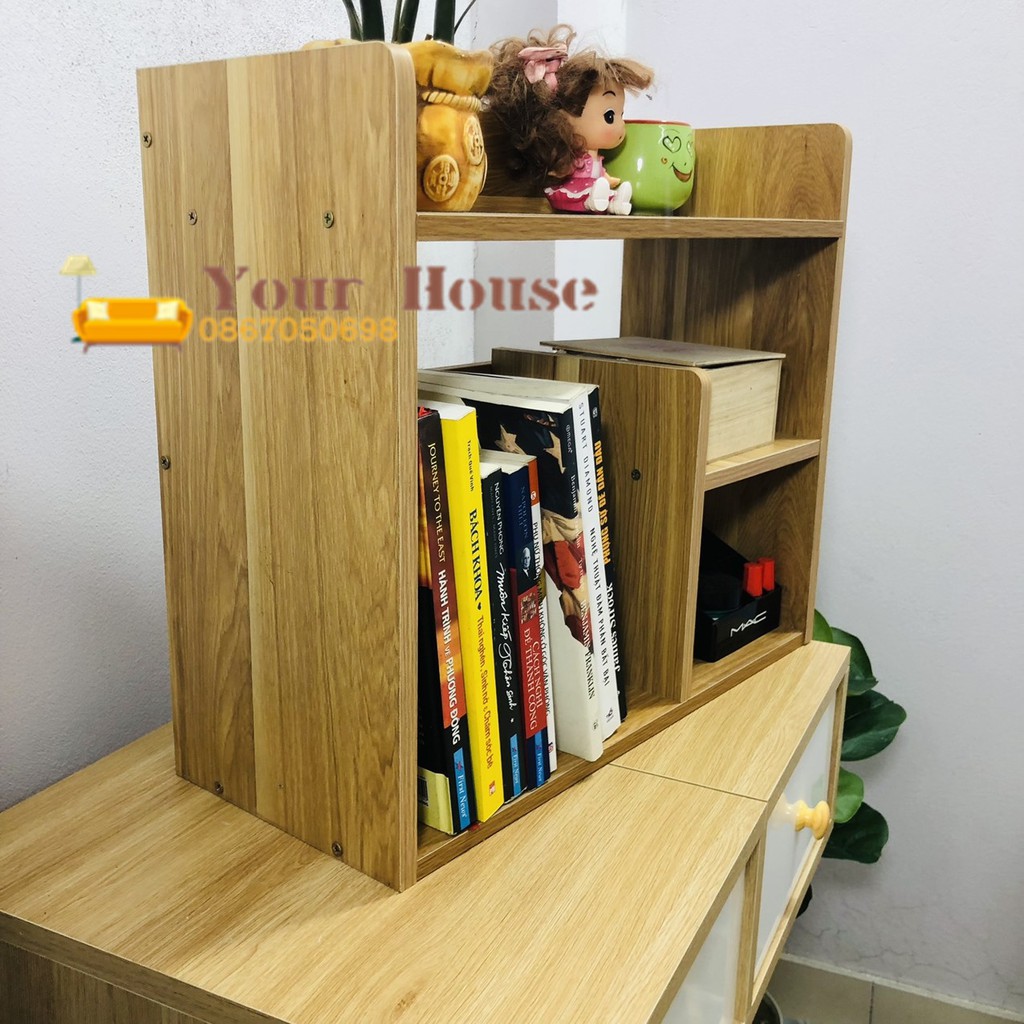 Kệ Hồ Sơ, Kệ Sách Đa Năng Để Bàn Gỗ MDF - YOUR HOUSE