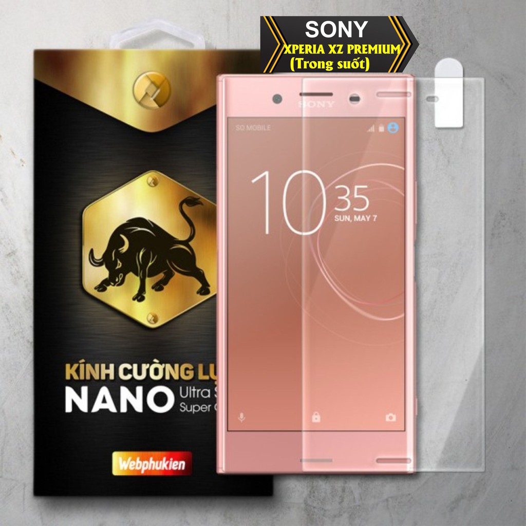 Kính cường lực cho SONY XPERIA XZ PREMIUM (TRONG) hiệu webphukien