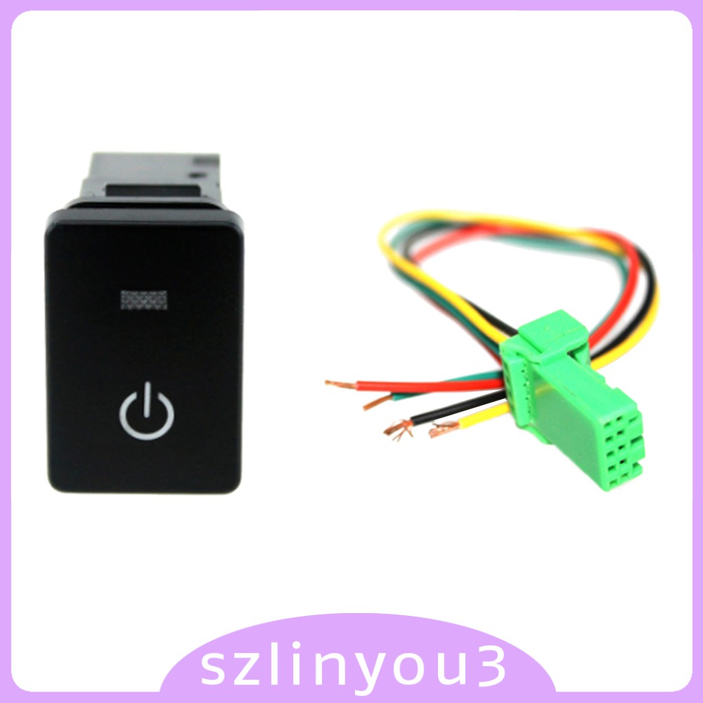 Công Tắc Đèn Led Xanh 12v Cho Toyota Land Cruiser Prado Rav4 Đa Năng