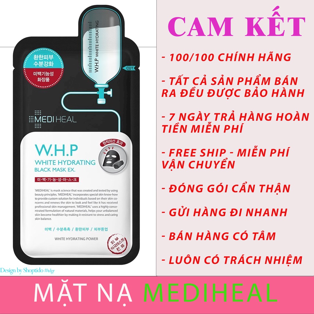 [Mã SGTTC40K giảm đến 40K đơn 50K] Mặt nạ Mediheal dưỡng da chuyên sâu làm sạch kiểm soát nhờn 24ml NPP Tido88