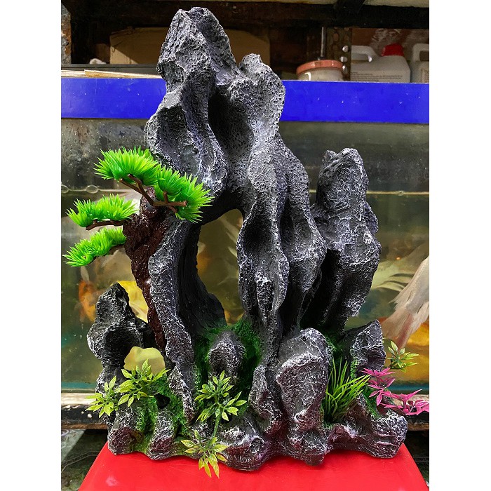 TIÊU CẢNH TRANG TRÍ HỒ CÁ NON BỘ 25X9X23CM