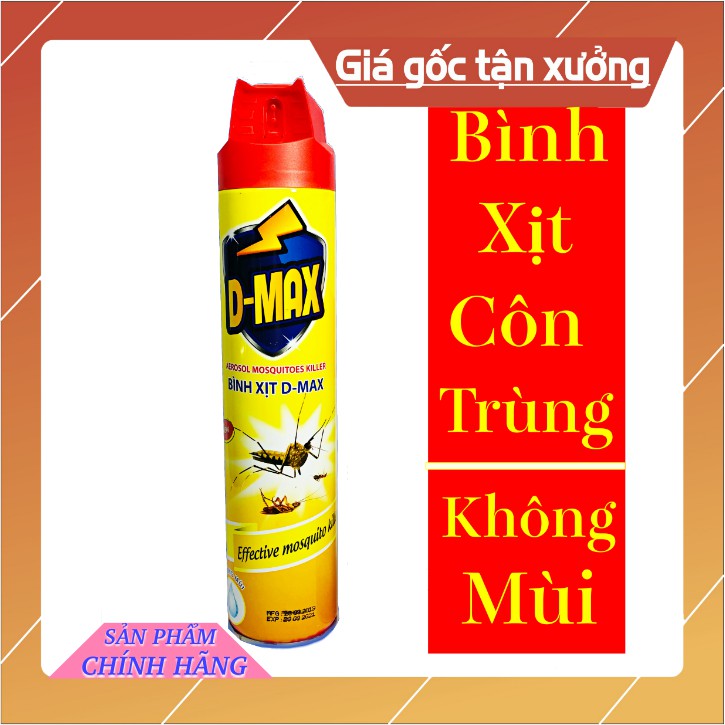 Bình Xịt Côn Trùng D-Max 300 ml Cao Cấp Hương Cam Chanh,An Toàn