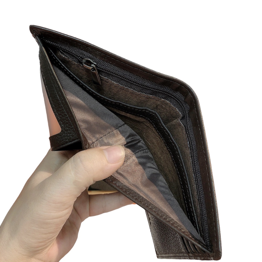 Ví Nam HM fullbox Da Bò Cao Cấp Kiểu Dáng thời Trang Trẻ Trung