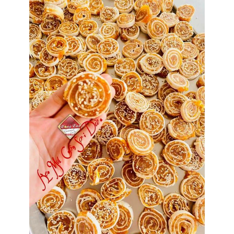 Kẹo mít dừa non cuộn bánh tráng 1kg