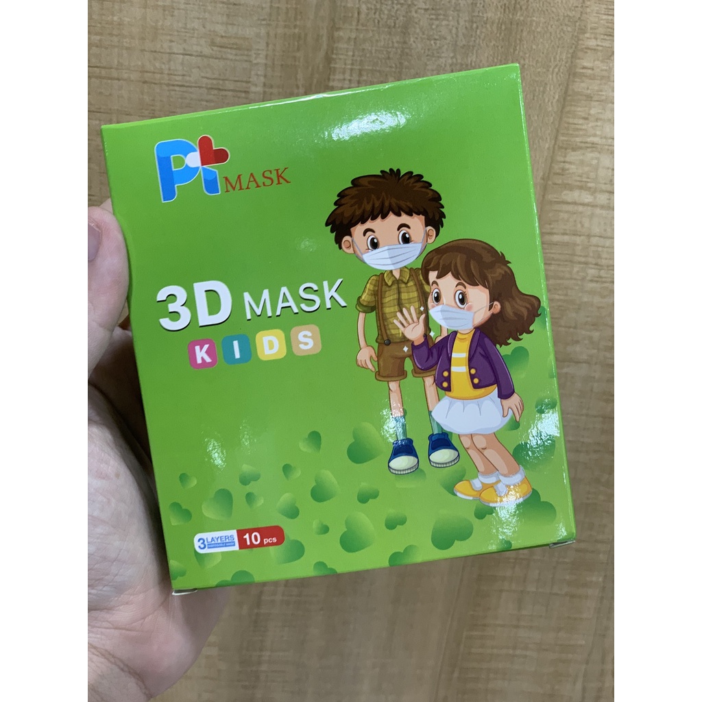 Khẩu trang kháng khuẩn trẻ em 3D