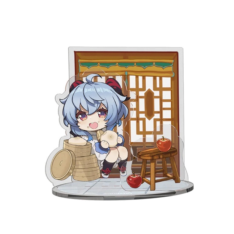 Mô Hình Genshin Impact chibi Chất Liệu Acrylic decor góc học tập để bàn làm việc
