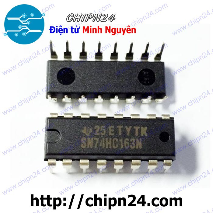 [2 CON] IC 74HC163 DIP-16 (SN74HC163N 74163)