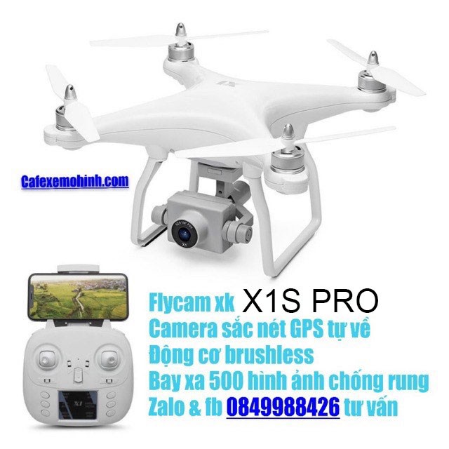 [TẶNG BALO] flycam xk X1S GPS có gimbal chống rung 2 trục camera 4k động cơ brushless quay chuyên nghiệp tự bay về