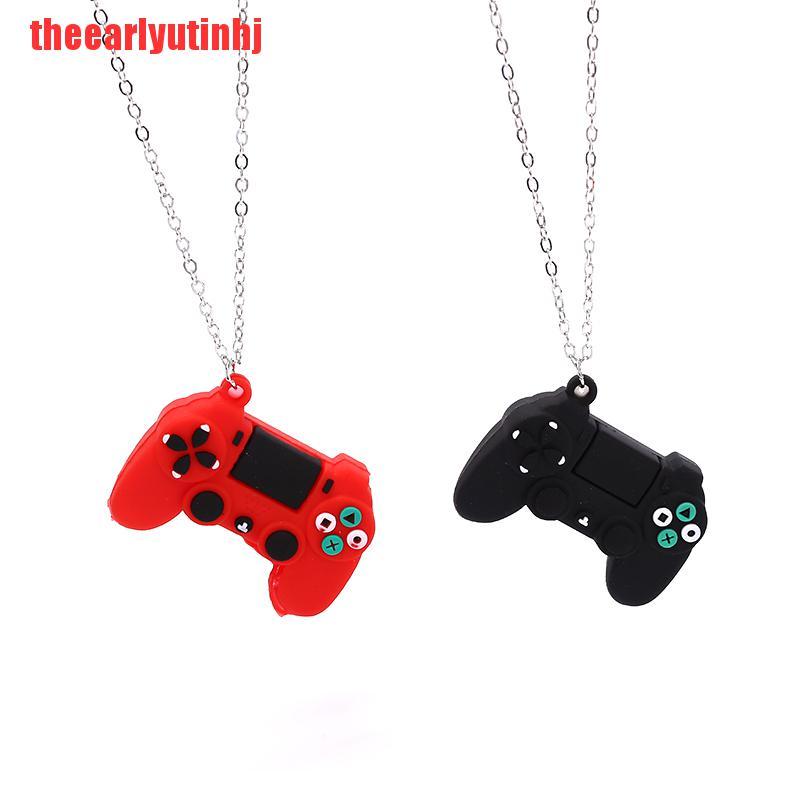 INHJ Retro Hip-hop Game Handle Chain Personality Game Console Pendant Men Necklaces