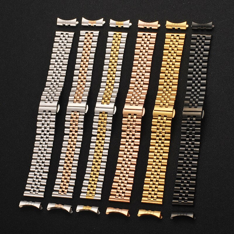 Dây đeo đồng hồ thay thế bằng thép không gỉ kích thước 12mm 13 14 16 17 18 19 20 21 22mm