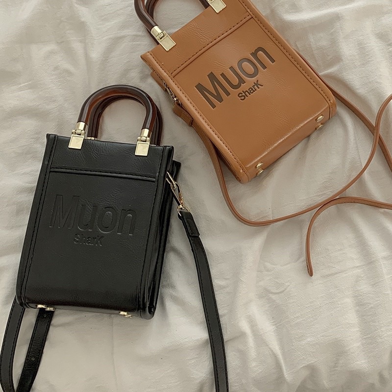 Túi đeo chéo nữ dáng chữ nhật đứng size nhỏ MUON