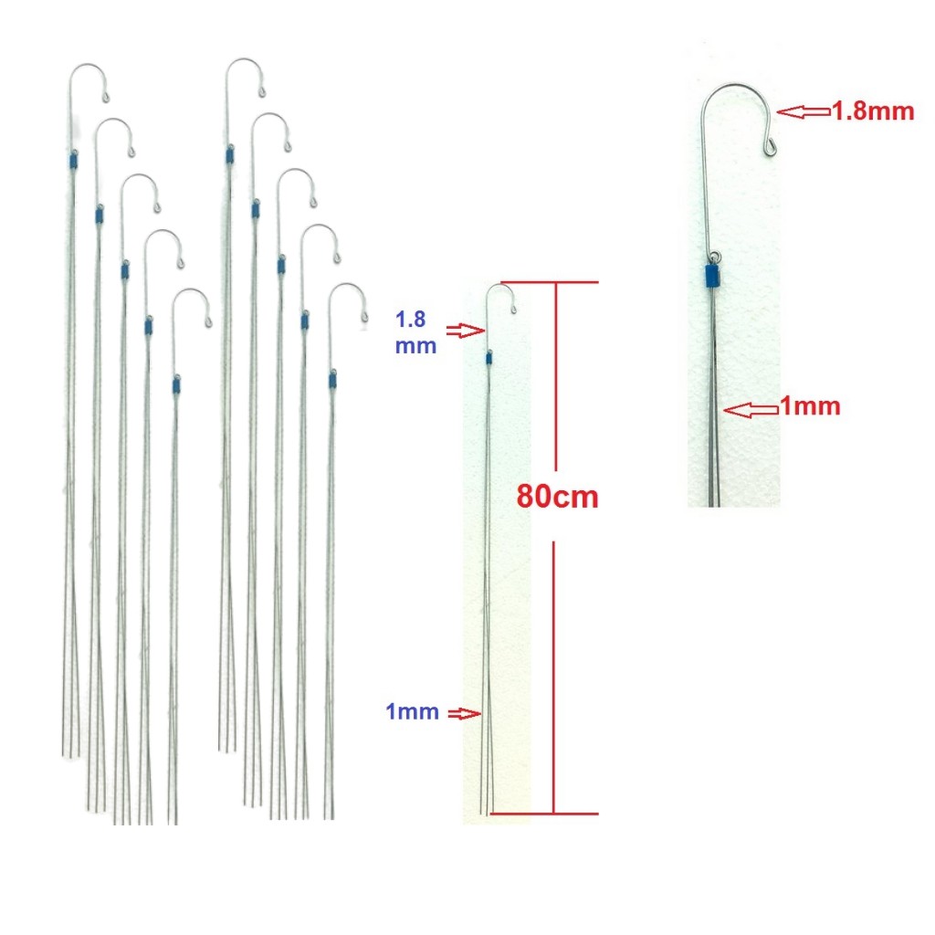 10 Móc Treo Cho Chậu Trồng Hoa Lan, Hoa Kiểng Bằng Kẽm - Rất Bền,Chắc Chắn,Không Bị Đứt Gãy,Dùng Được Nhiều Kích Cỡ Chậu