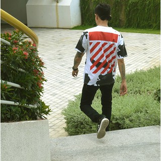 Áo thun OFF WHITE Họa tiết form Oversize