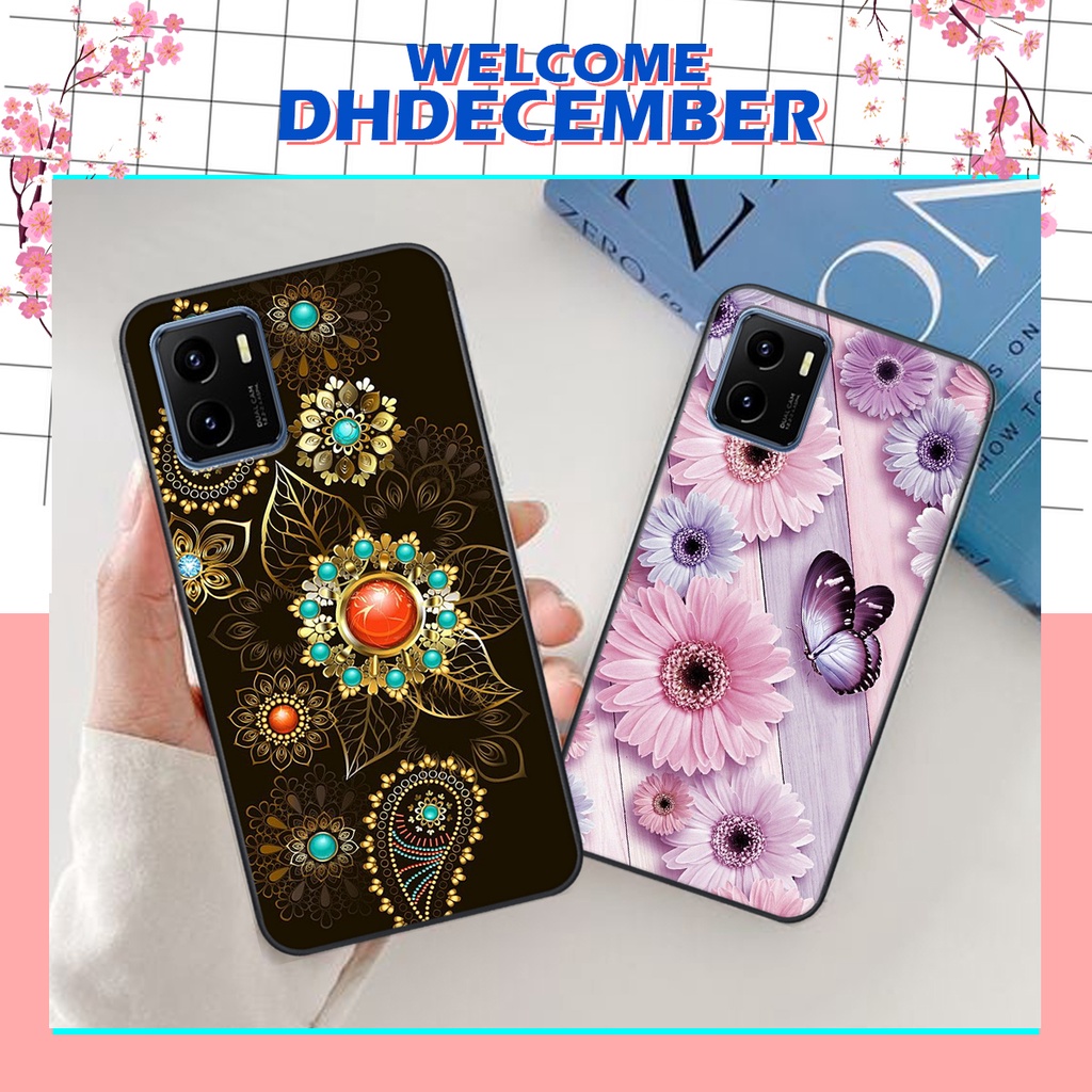 Ốp lưng Vivo Y15S in hình hoa tinh tế , mới mẻ DH DECEMBER