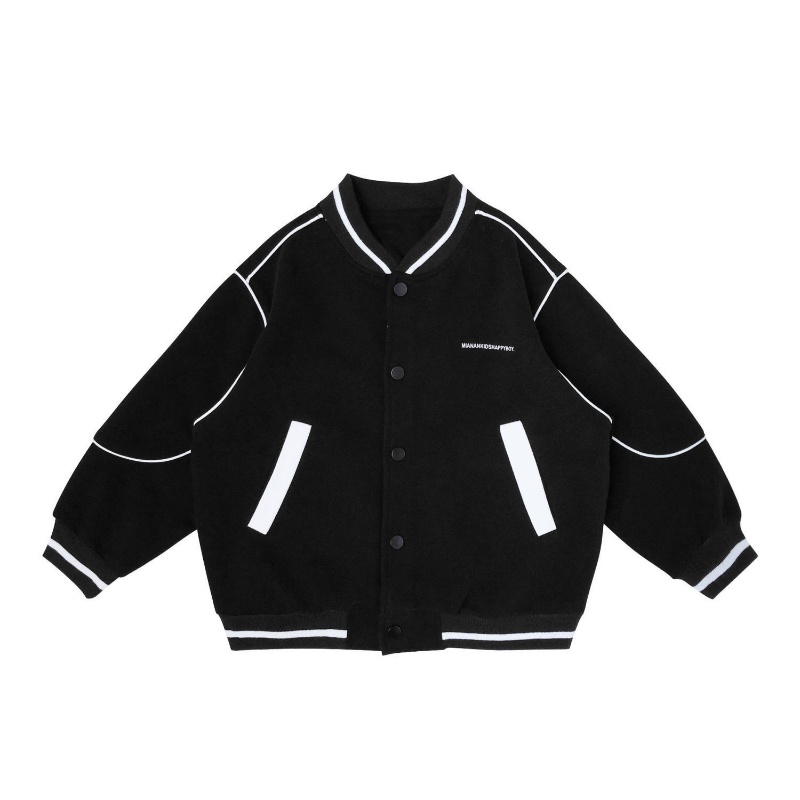 Áo Khoác Bóng Chày Phối Màu Tương Phản Thời Trang Mùa Xuân Cho Bé Trai