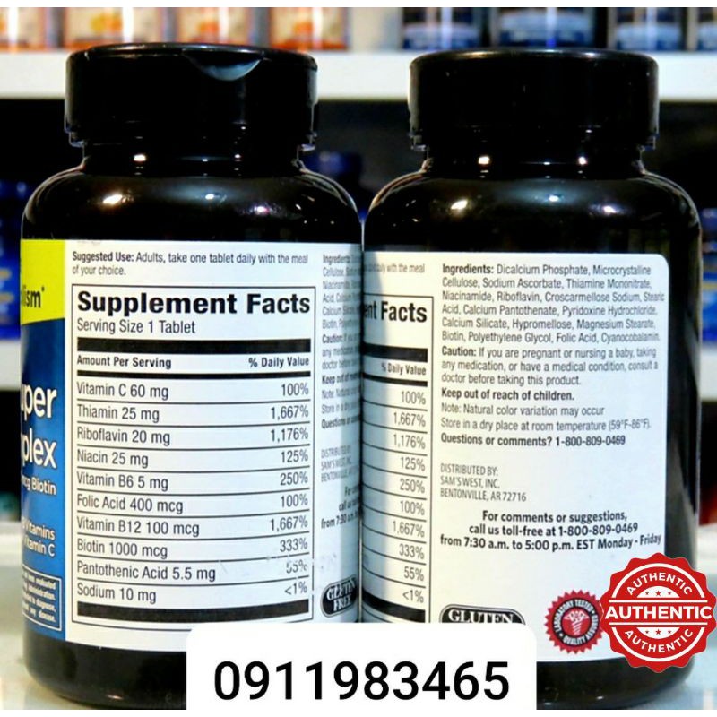 Super B Complex Biotin 1000mg Cam Kết Chính Hãng