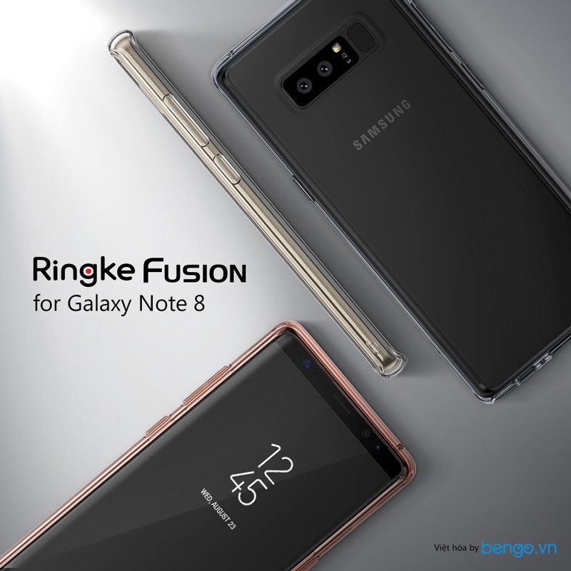 [Mã SKAMA06 giảm 8% đơn 250k]Ốp lưng Samsung Galaxy Note 8 Ringke Fusion