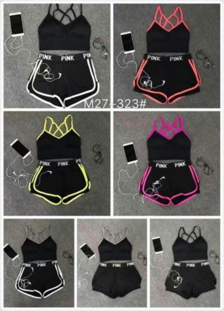 Quần Đùi Pink 2 lớp Xịn( Đồ Tập Gym)