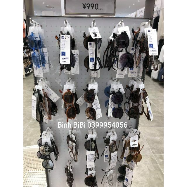Kính Uniqlo UV400/ GU UV cut Nhật Bản, đủ bill+ clip