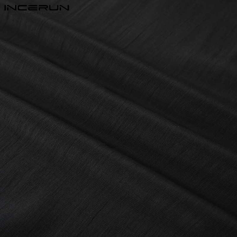 Áo nam dài tay màu trơn thanh lịch INCERUN