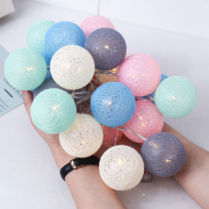 Dây Đèn Led 20 Bóng Hình Cầu Dùng Trang Trí Tiệc Cưới, Giáng Sinh