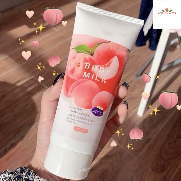 [Mã giảm giá] [ Hot Tiktok ]🍑 Kem Sữa Dưỡng Thể Trắng Da, Chống Nắng Toàn Thân Trái Đào Pure Milk Body Lotion Hương Nướ