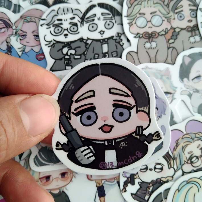 Sticker hình dán Rindou Haitani Sanzu Tokyo Revengers ảnh dán Haitani Tokyo Revengers ( Mẫu 21- 31 hình dán khác nhau)