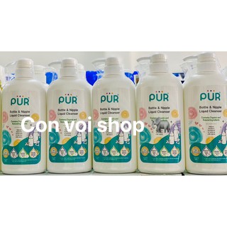 Nước rửa bình sữa và núm ti cao cấp Pur