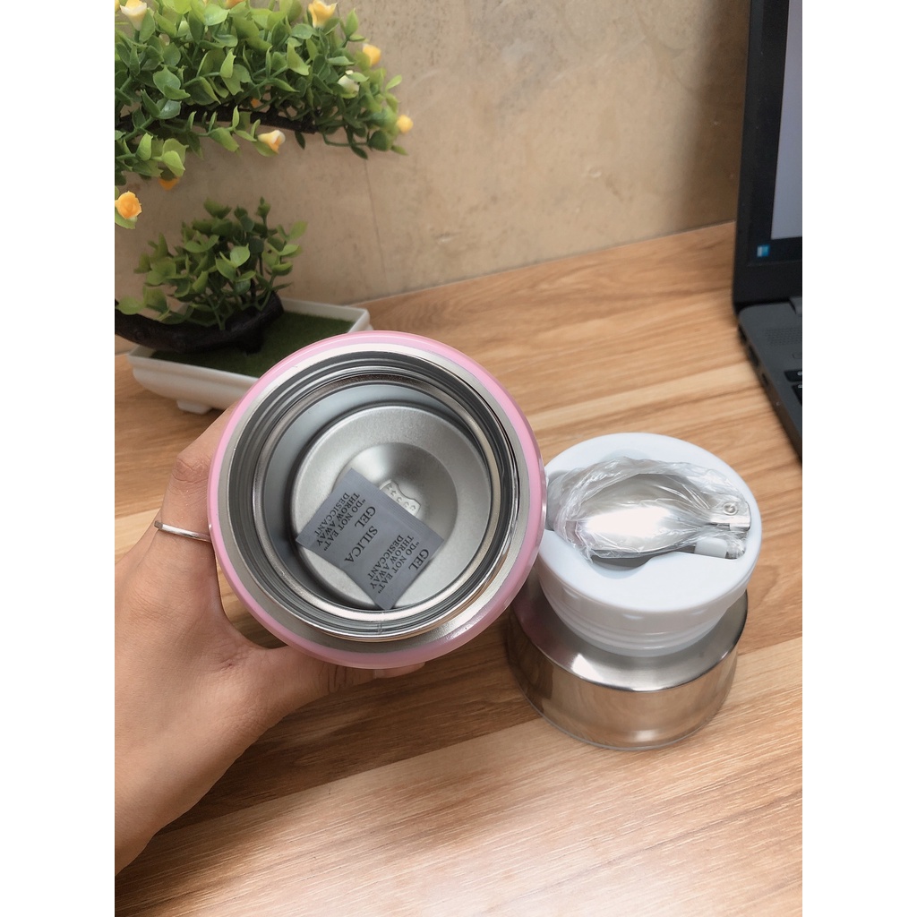 Bình Cháo Giữ Nhiệt 500ml Có Cấu Tạo Trong Bằng Inox 304 An Toàn Khi Sử Dụng Babibu - BUC