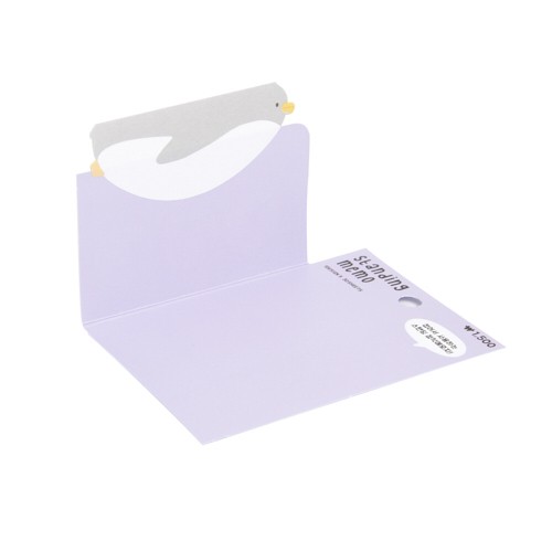 Giấy Dán Ghi Chú ARTBOX Hàn Quốc Hình Chim Cánh Cụt Dạng Gấp Đứng
