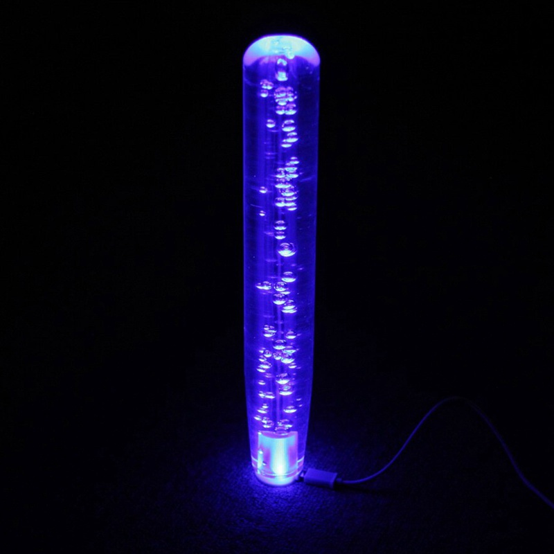 Cần gạt chuyển số xe hơi thủ công có đèn LED nhiều màu gradient phối bong bóng trong suốt