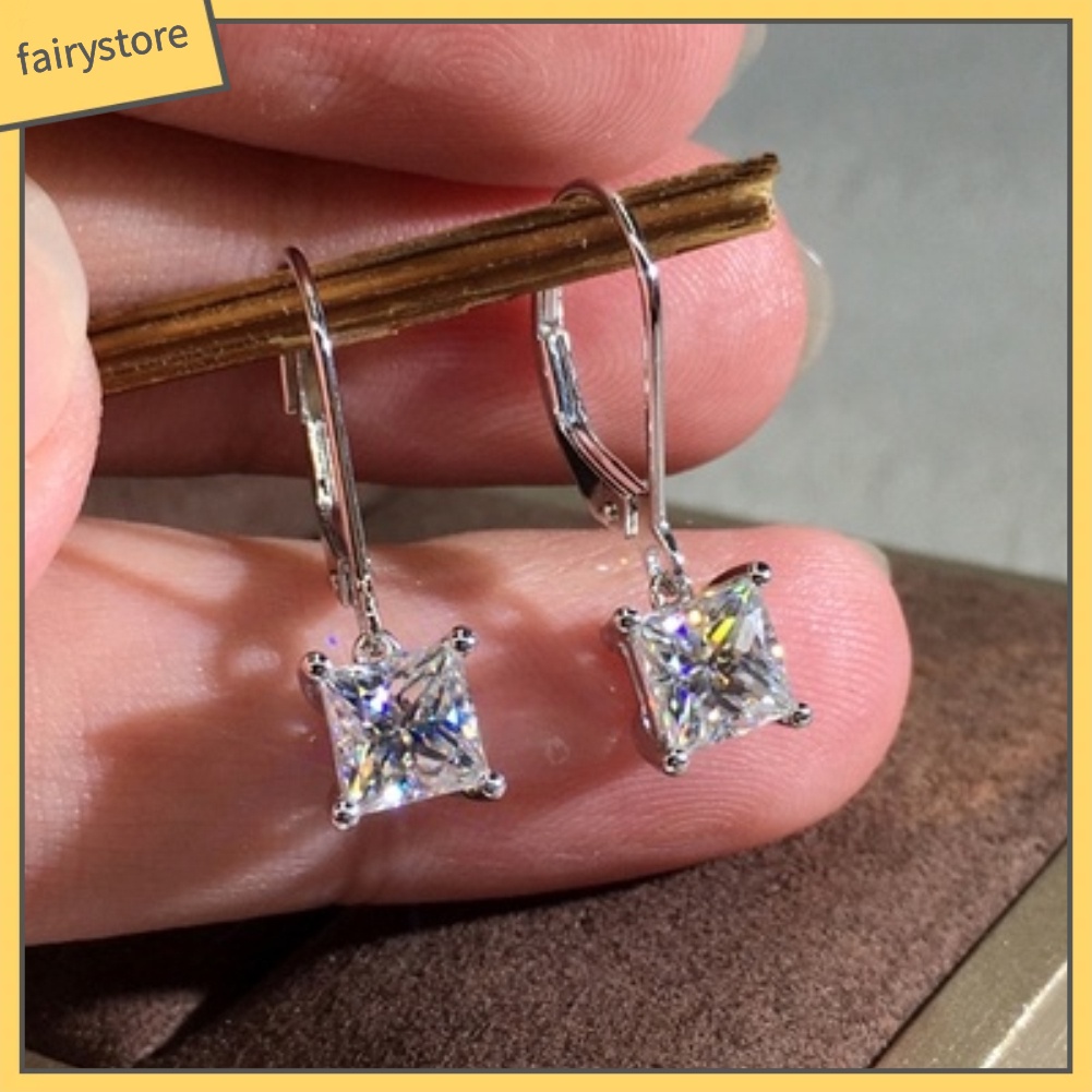 Khuyên Tai Đính Đá Nhân Tạo Thời Trang Dành Cho Nữ