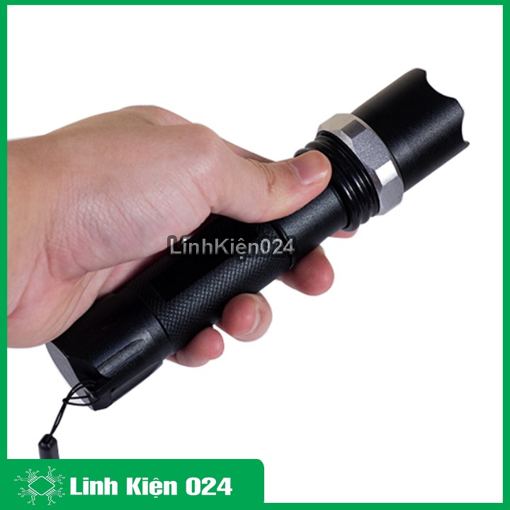 Đèn Pin Cảnh Sát Siêu Sáng 3 Chế Độ Cree Q5 HJ-8600 (Chưa Có Pin)