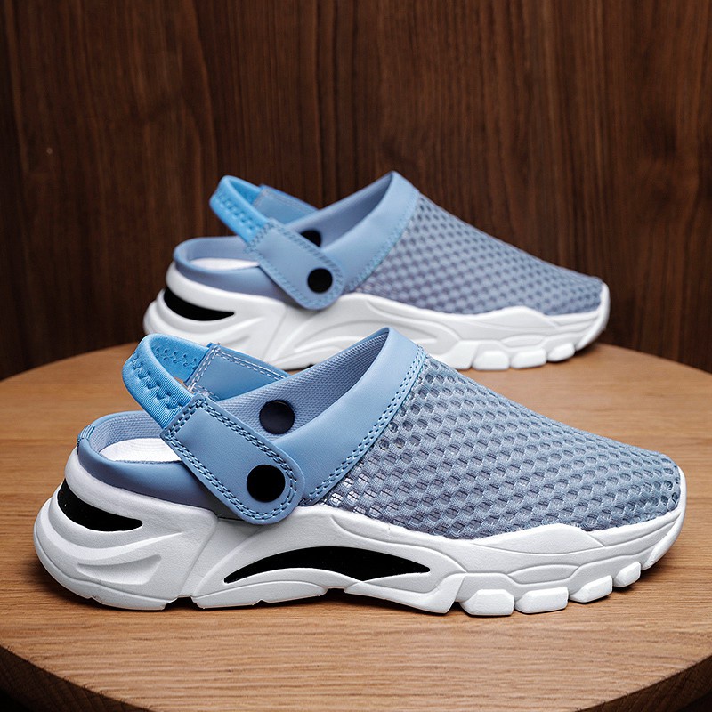 【JINTOHO】Hàng Có Sẵn Dép đi biển Thoáng Khí Chống Trượt Mùa Hè Cho Nam